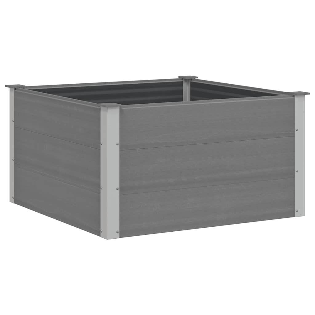 Garden Raised Bed WPC 100x100x54 cm Grey