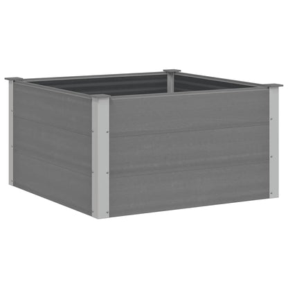 Garden Raised Bed WPC 100x100x54 cm Grey