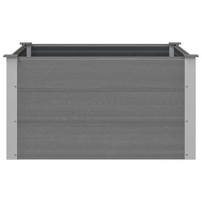 Garden Raised Bed WPC 100x100x54 cm Grey