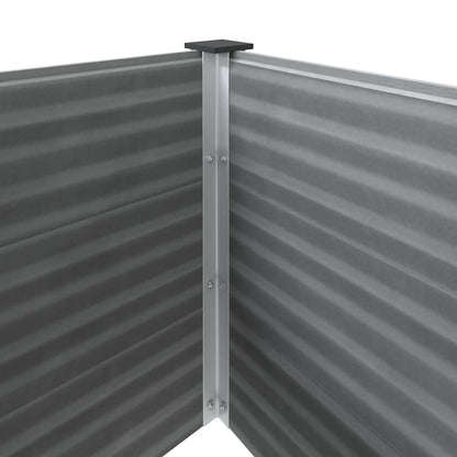 Garden Raised Bed WPC 100x100x54 cm Grey