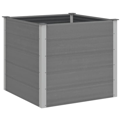 Garden Raised Bed WPC 100x100x91 cm Grey