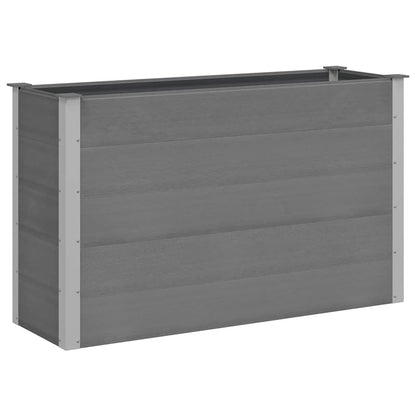 Garden Raised Bed WPC 150x50x91 cm Grey