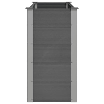 Garden Raised Bed WPC 150x50x91 cm Grey