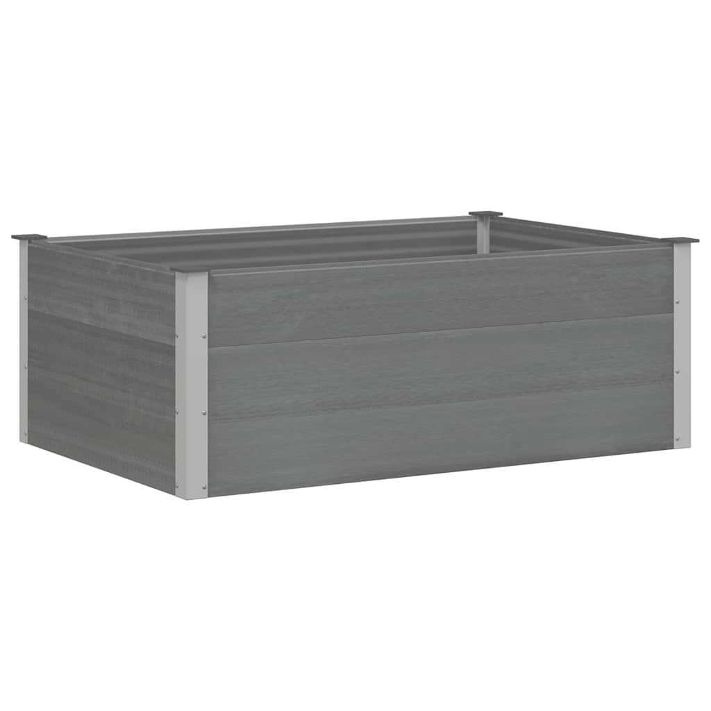 Garden Raised Bed WPC 150x100x54 cm Grey