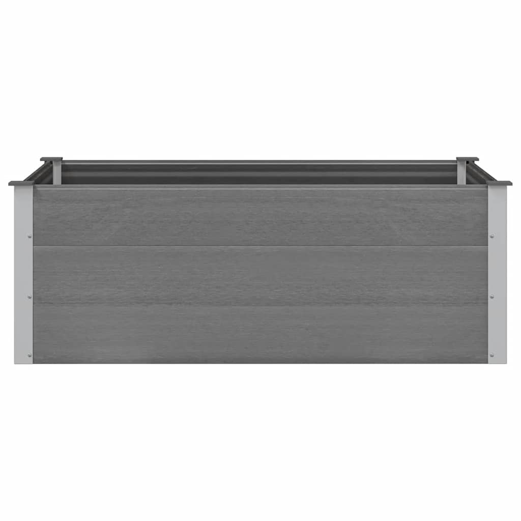 Garden Raised Bed WPC 150x100x54 cm Grey