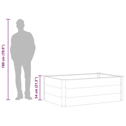 Garden Raised Bed WPC 150x100x54 cm Grey