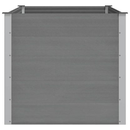 Garden Raised Bed WPC 150x100x91 cm Grey