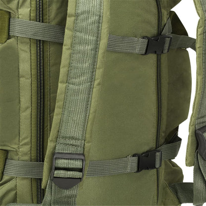 3-in-1 Army-Style Duffel Bag 45 L Olive Green