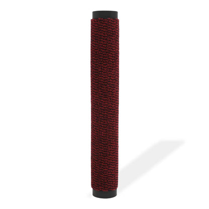 Dust Control Mat Rectangular Tufted 80x120 cm Red