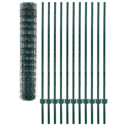 Euro Fence Steel 20x1.5 m Green