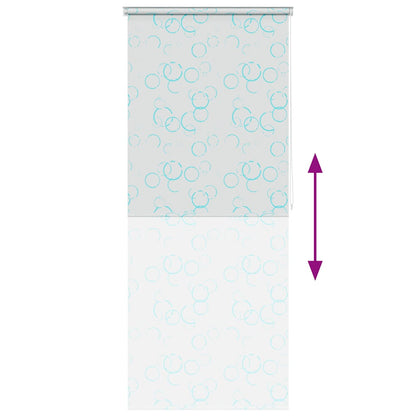 Shower Roller Blind 80x240 cm Bubble