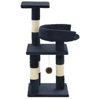Cat Tree with Sisal Scratching Posts 65 cm Blue