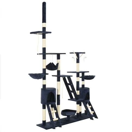 Cat Tree with Sisal Scratching Posts 230-250 cm Blue
