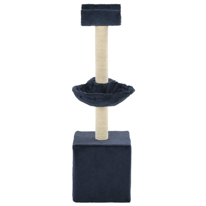 Cat Tree with Sisal Scratching Posts 105 cm Blue