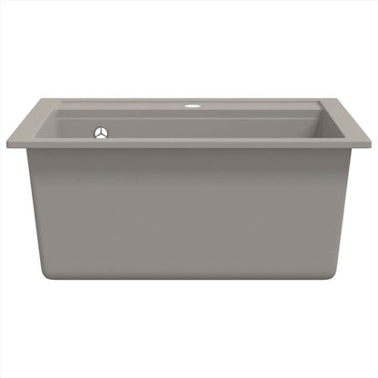 Granite Kitchen Sink Single Basin Grey