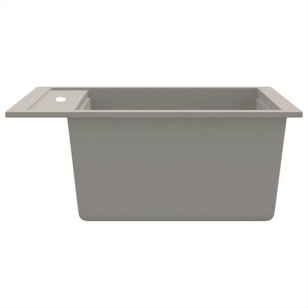Granite Kitchen Sink Single Basin Grey