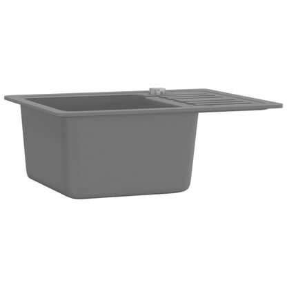 Granite Kitchen Sink Single Basin Grey