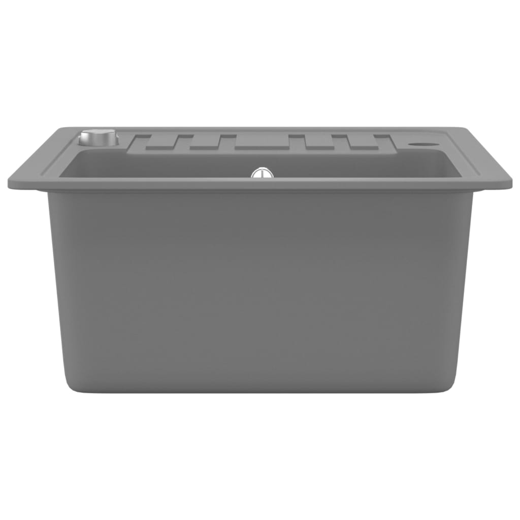 Granite Kitchen Sink Single Basin Grey