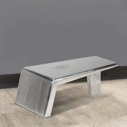 Aviator Coffee Table Aluminium Vintage Aircraft Airman Style