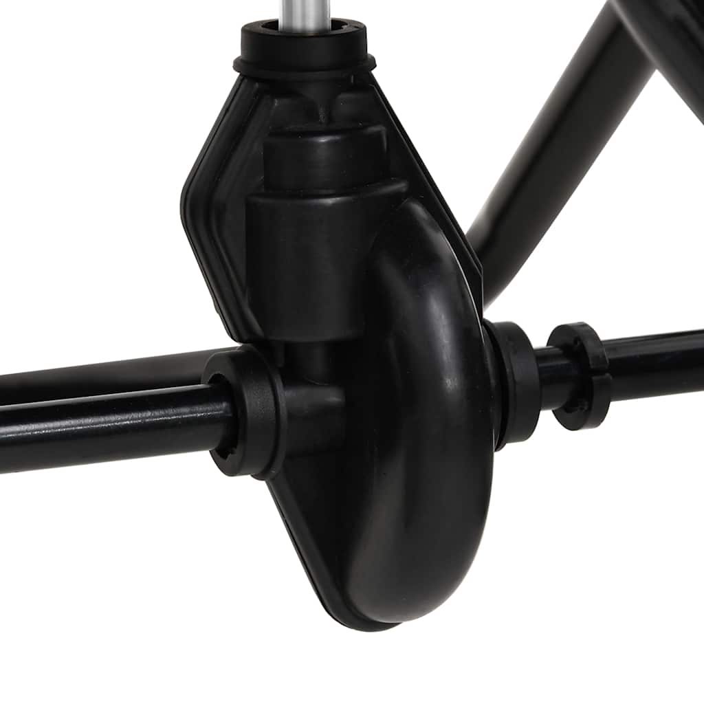 Walk Behind Salt Spreader PVC and Steel 80x46x75 cm 15 L