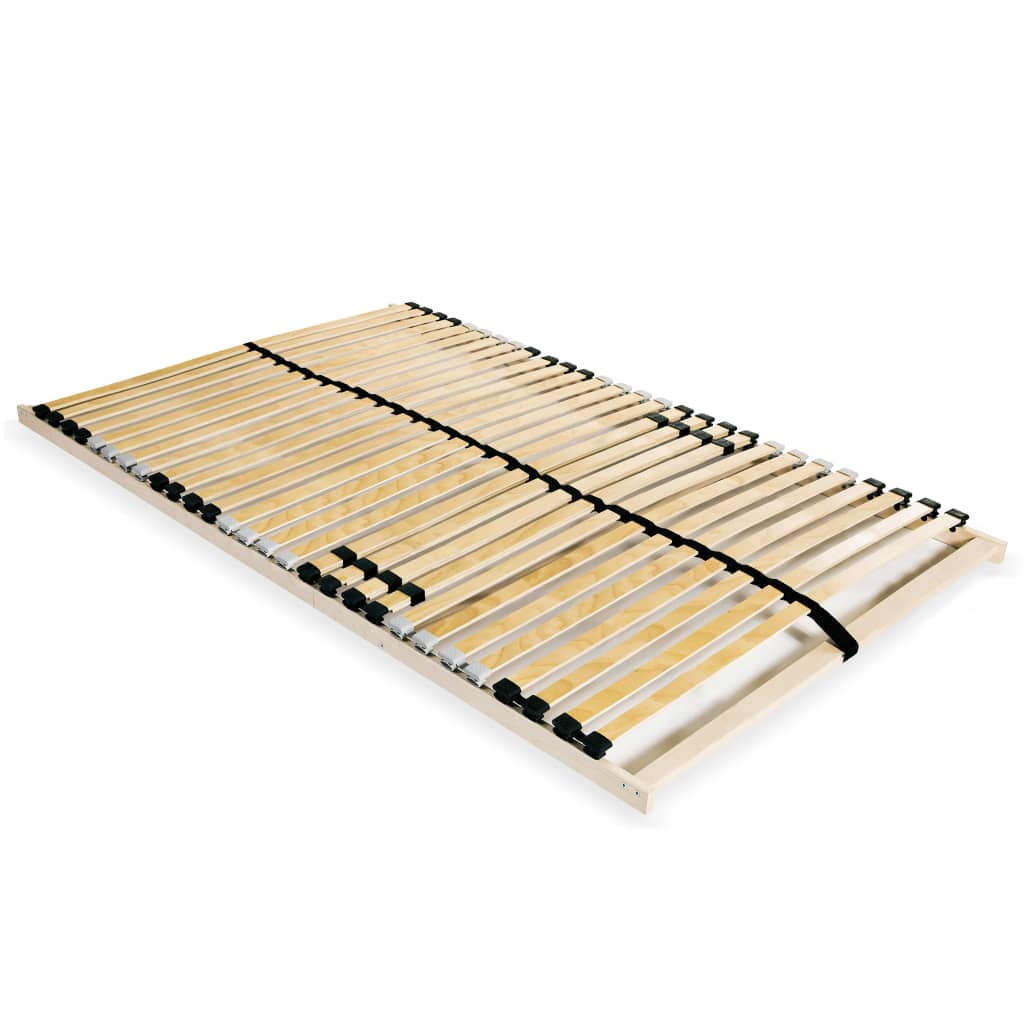 Slatted Bed Base without Mattress with 28 Slats 7 Zones 120x200 cm