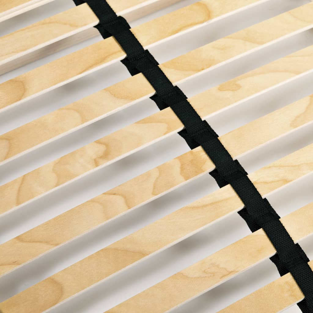 Slatted Bed Base without Mattress with 28 Slats 7 Zones 120x200 cm