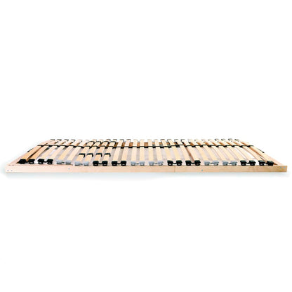 Slatted Bed Base without Mattress with 28 Slats 7 Zones 90x200 cm