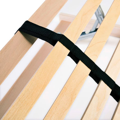 Slatted Bed Base without Mattress with 28 Slats 7 Zones 120x200 cm