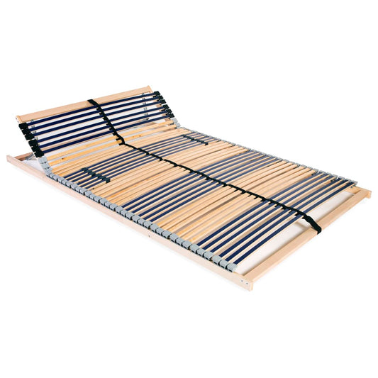 Slatted Bed Base without Mattress with 42 Slats 7 Zones 100x200 cm