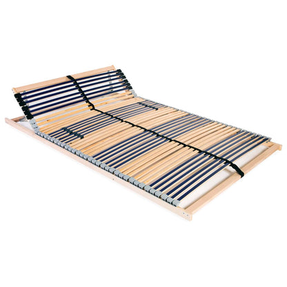 Slatted Bed Base without Mattress with 42 Slats 7 Zones 120x200 cm