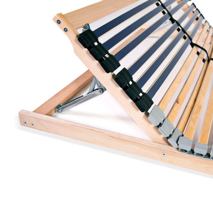 Slatted Bed Base without Mattress with 42 Slats 7 Zones 120x200 cm
