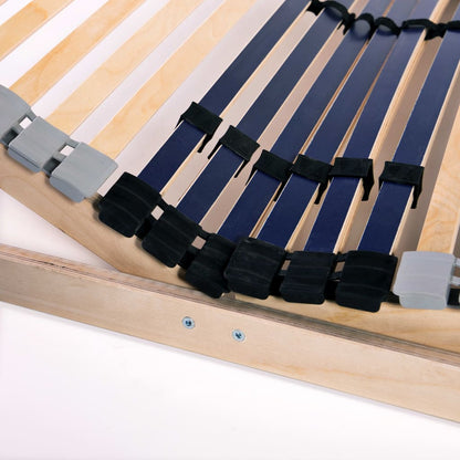 Slatted Bed Base without Mattress with 42 Slats 7 Zones 70x200 cm