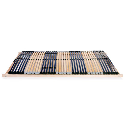 Slatted Bed Base without Mattress with 42 Slats 7 Zones 100x200 cm
