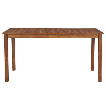 Garden Table 150x90x74 cm Solid Acacia Wood