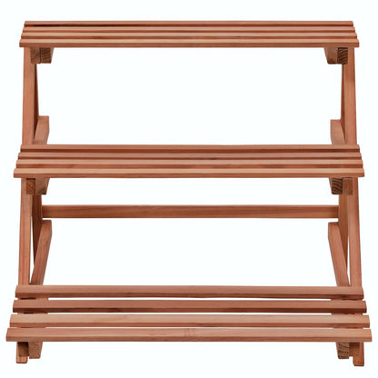 3-Tier Plant Stand Cedar Wood 48x45x40 cm