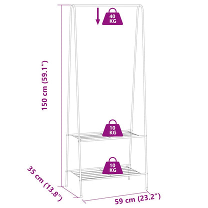 Clothes Rack 59x35x150 cm White