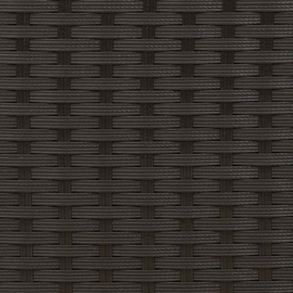 Stackable Outdoor Chairs 2 pcs Poly Rattan Black