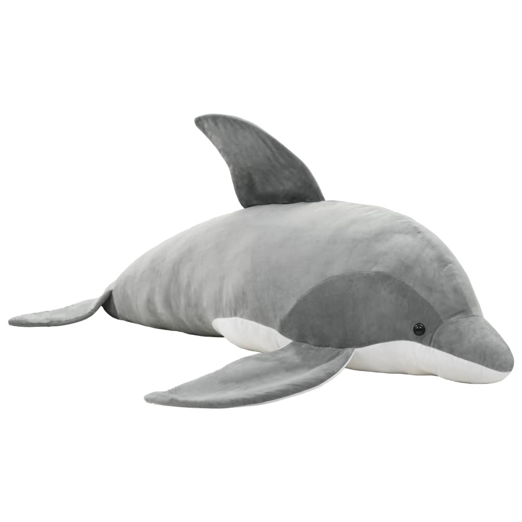 Dolphin Cuddly Toy Plush Grey