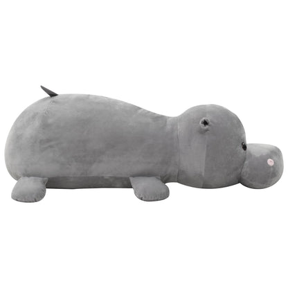Hippo Cuddly Toy Plush Grey