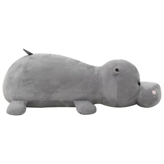 Hippo Cuddly Toy Plush Grey