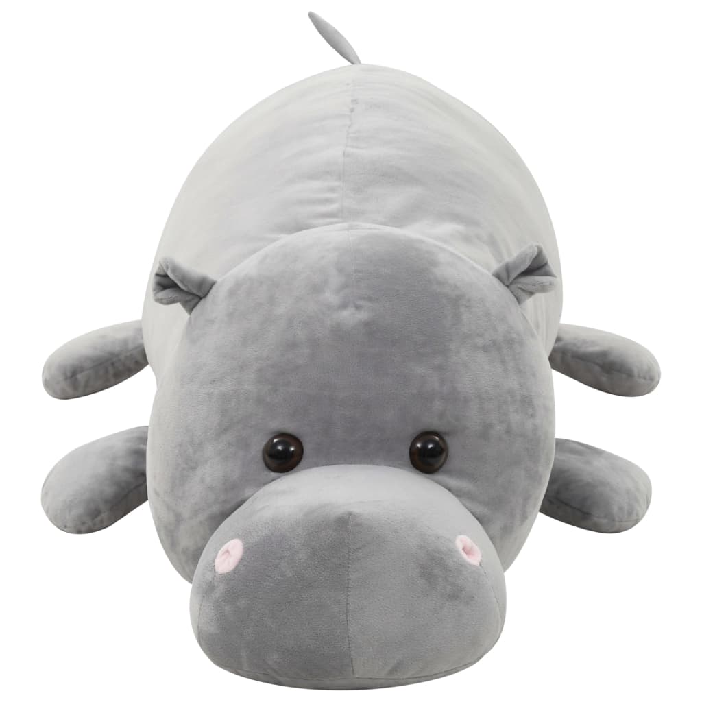 Hippo Cuddly Toy Plush Grey