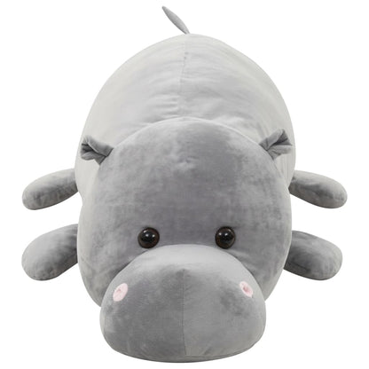 Hippo Cuddly Toy Plush Grey
