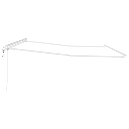 Awning Manual White 4 x 3 m Metal