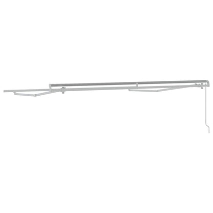 Awning Manual White 3.5 x 2.5 m Metal