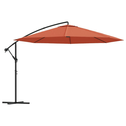 Cantilever Garden Parasol with Aluminium Pole 350 cm Terracotta