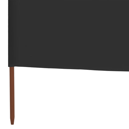 3-panel Wind Screen Fabric 400x120 cm Anthracite