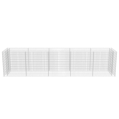 Gabion Raised Bed Galvanised Steel 450x90x100 cm