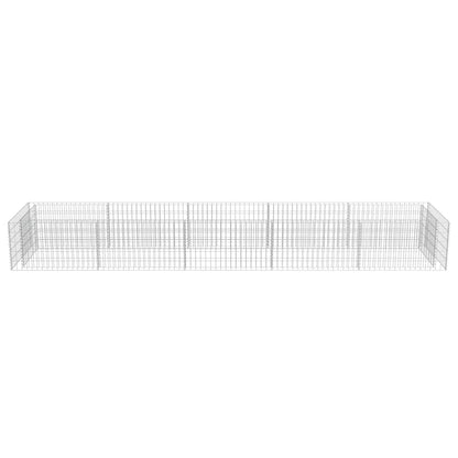 Gabion Raised Bed Galvanised Steel 450x90x50 cm