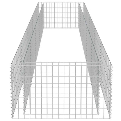 Gabion Raised Bed Galvanised Steel 450x90x50 cm