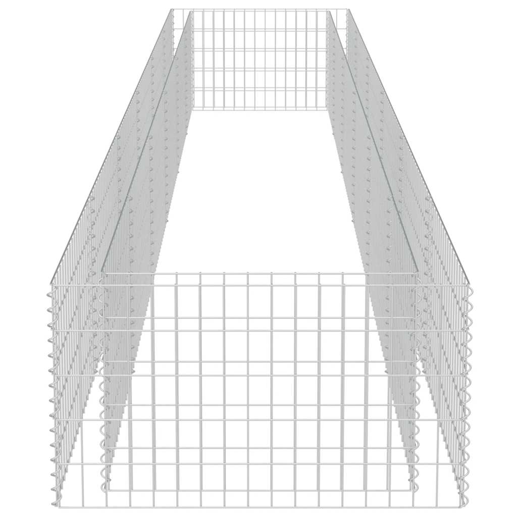 Gabion Raised Bed Galvanised Steel 540x90x50 cm